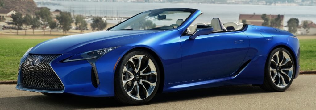 New Lexus LC 500 Convertible in blue