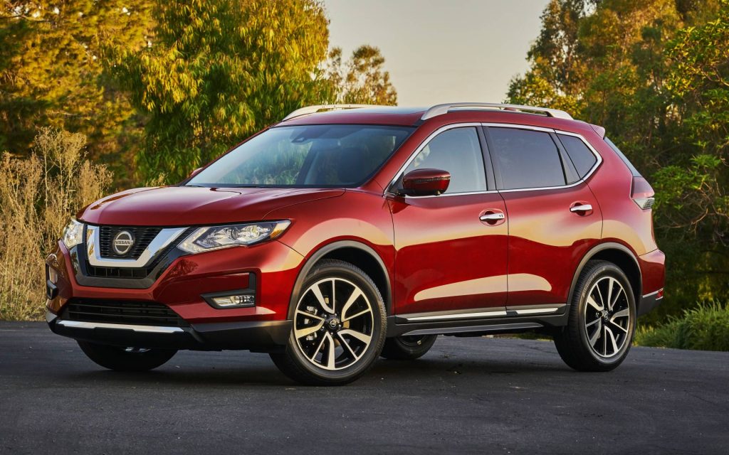 New Nissan Rogue in red