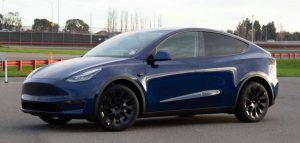 2021 Blue Tesla Model Y