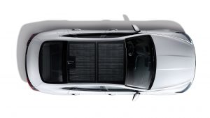 solar panel roof on new car